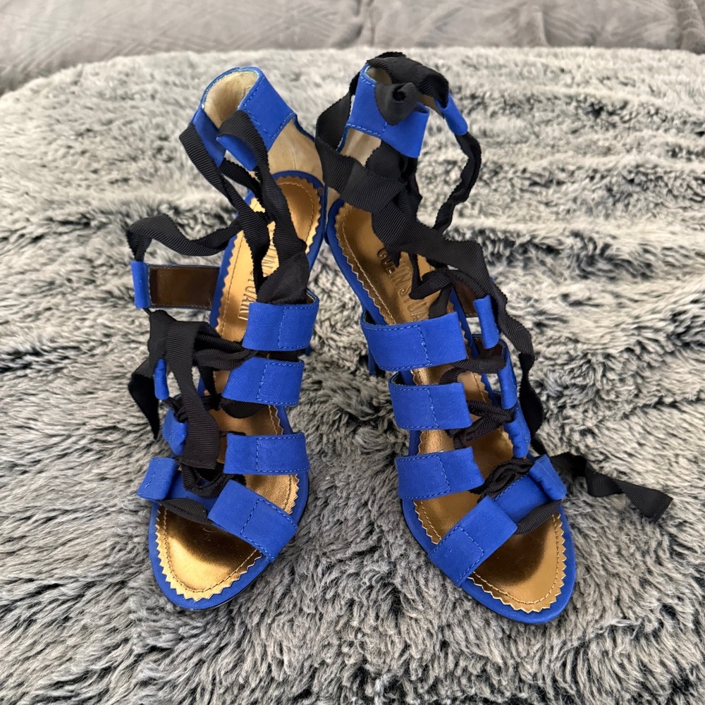 Brand new strappy heels